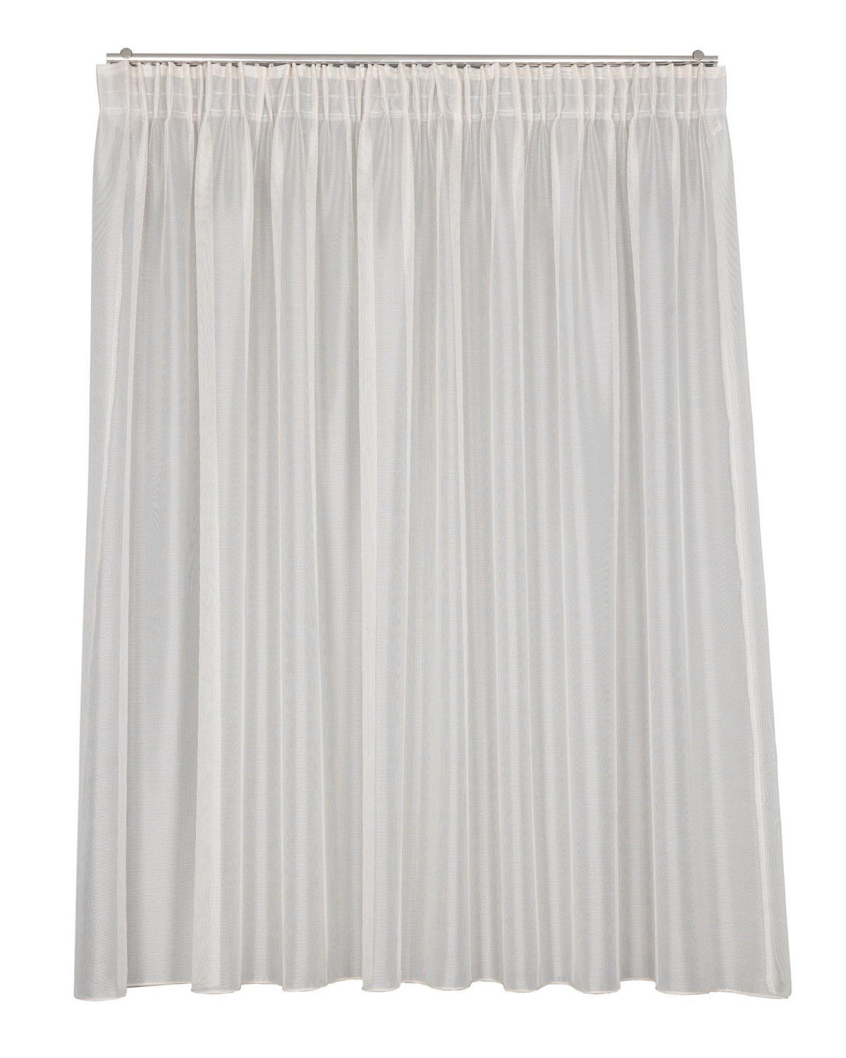 KÉSZFÜGGÖNY áttetsző  - ekrü, Basics, textil (300/175cm)