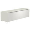 LOWBOARD  in 160/43/45 cm  - Alufarben/Weiß, Design, Glas/Holzwerkstoff (160/43/45cm) - Moderano