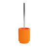 WC-BÜRSTENGARNITUR in Metall  Kunststoff   - Chromfarben/Orange, Basics, Kunststoff/Metall (10,7/36/10,7cm) - Sadena