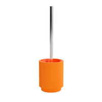 WC-BÜRSTENGARNITUR in Metall  Kunststoff   - Chromfarben/Orange, Basics, Kunststoff/Metall (10,7/36/10,7cm) - Sadena