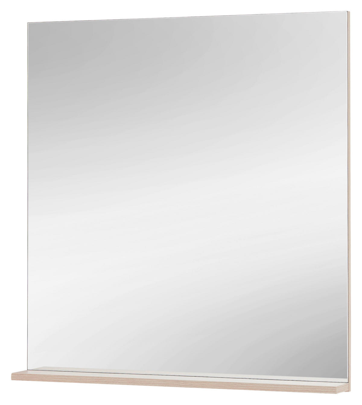 WANDSPIEGEL 80/80/10 cm  - Eichefarben, Design, Glas/Holzwerkstoff (80/80/10cm) - Modante