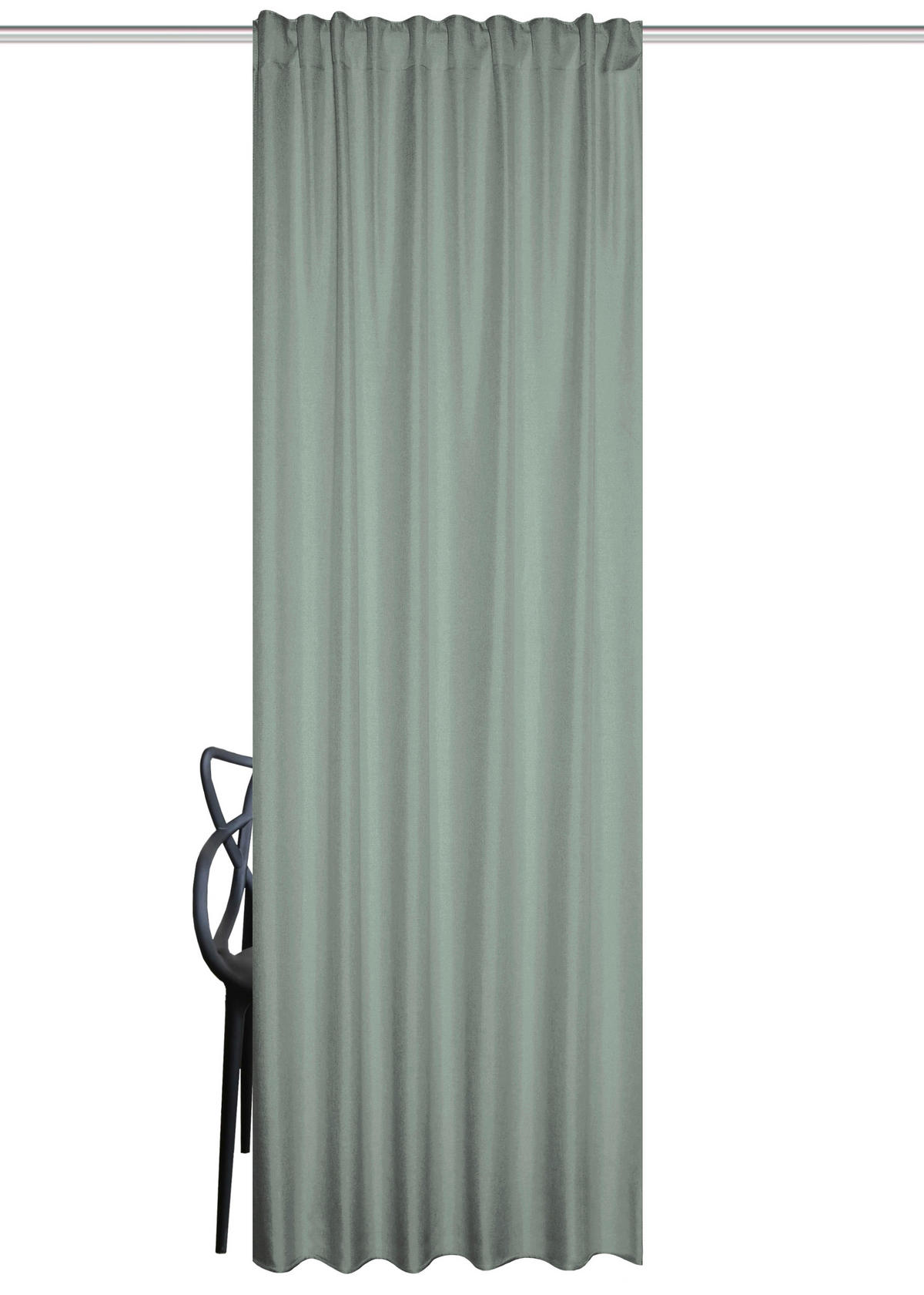 WÄRMESCHUTZVORHANG Verdunkelung 135/160 cm   - Grün, Basics, Textil (135/160cm)