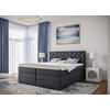 BOXSPRINGBETT 180/200 cm  in Anthrazit  - Anthrazit/Schwarz, MODERN, Holzwerkstoff/Kunststoff (180/200cm) - MID.YOU