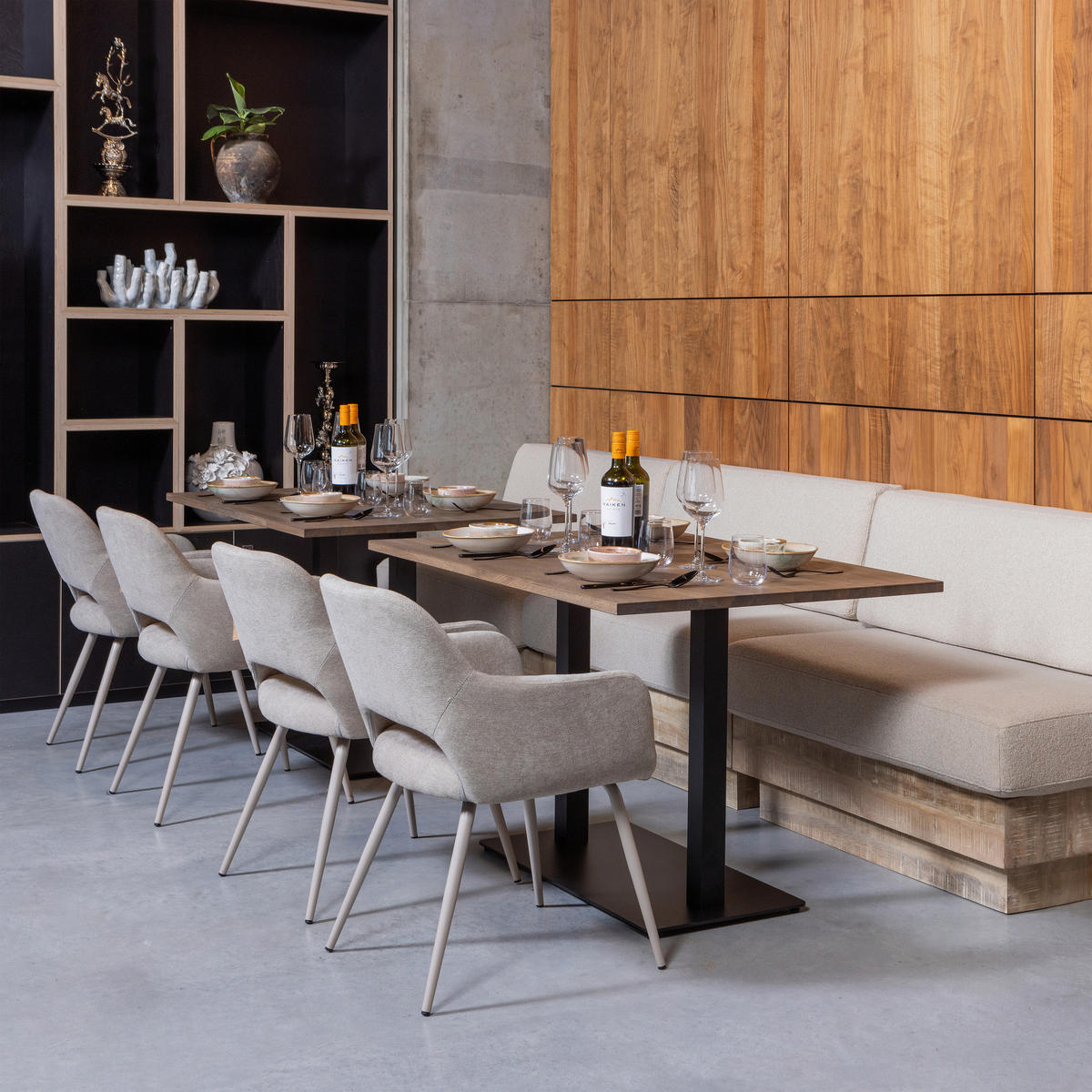 TISCHGESTELL in Metall   - Schwarz, MODERN, Metall (80/72/40cm) - Livetastic