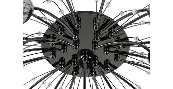 LED-DECKENLEUCHTE 92/25 cm - Chromfarben/Schwarz, Trend, Glas/Kunststoff (92/25cm) - Dieter Knoll