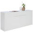 SIDEBOARD 183,9/85,2/40 cm - Weiß, Design, Glas/Holzwerkstoff (183,9/85,2/40cm) - Voleo SIDEBOARD 183,9/85,2/40 cm - Weiß, Design, Glas/Holzwerkstoff (183,9/85,2/40cm) - Voleo