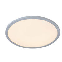 LED-DECKENLEUCHTE 40/6 cm   - Silberfarben/Weiß, Basics, Kunststoff/Metall (40/6cm) - Boxxx