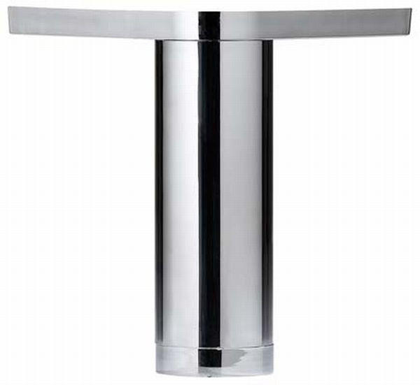 FUßSET  10 cm  - Chromfarben, Basics, Kunststoff (10cm) - Xora