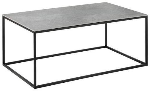 COUCHTISCH 100/60/41,5 cm rechteckig Grau, Schwarz  - Schwarz/Grau, Design, Keramik/Metall (100/60/41,5cm) - Johann Jakob