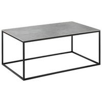 COUCHTISCH 100/60/41,5 cm rechteckig Grau, Schwarz  - Schwarz/Grau, Design, Keramik/Metall (100/60/41,5cm) - Johann Jakob