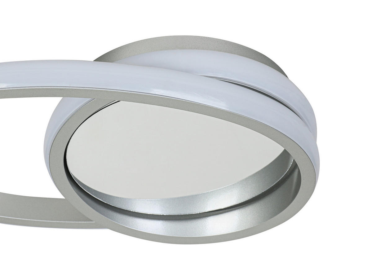 DECKENLEUCHTE 45/8 cm  - Chromfarben/Silberfarben, Trend, Kunststoff/Metall (45/8cm) - Collett's Monde
