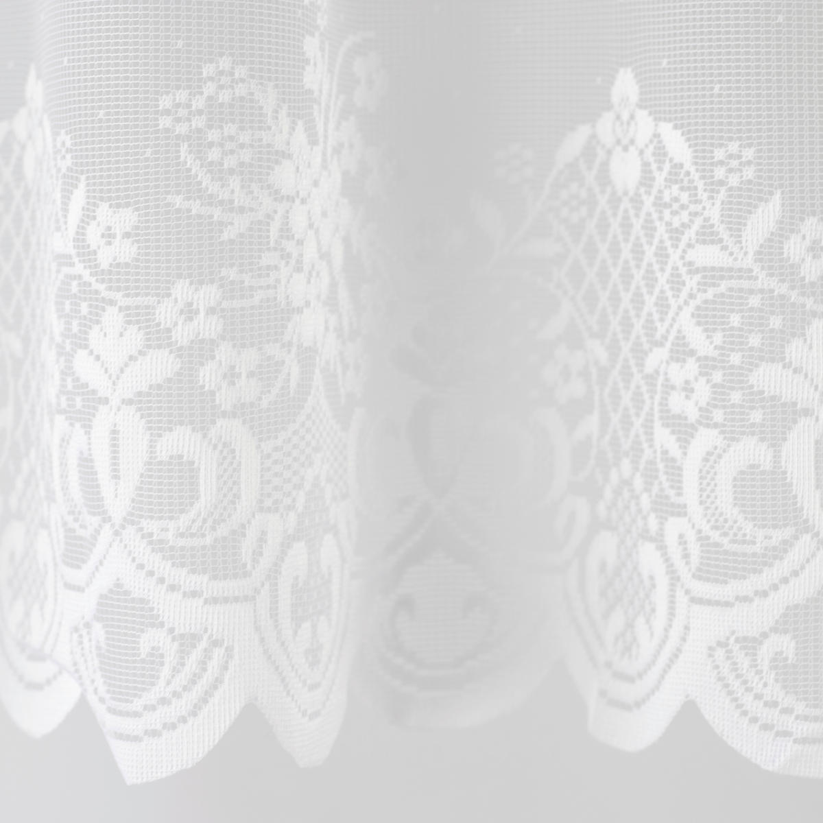KURZGARDINENSET   160/80 cm   - Weiß, KONVENTIONELL, Textil (160/80cm)