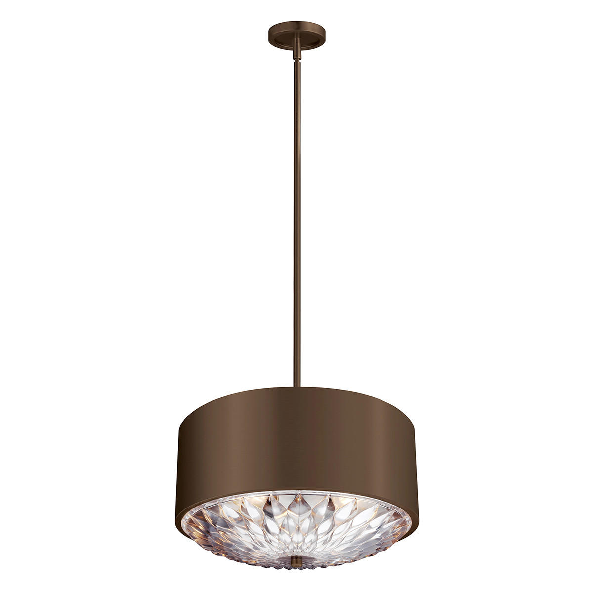 ZÁVESNÉ SVIETIDLO, 49.6/35.9 cm  - hnedá/mosadzná, Konventionell, kov/sklo (49.6/35.9cm) - Elstead Lighting