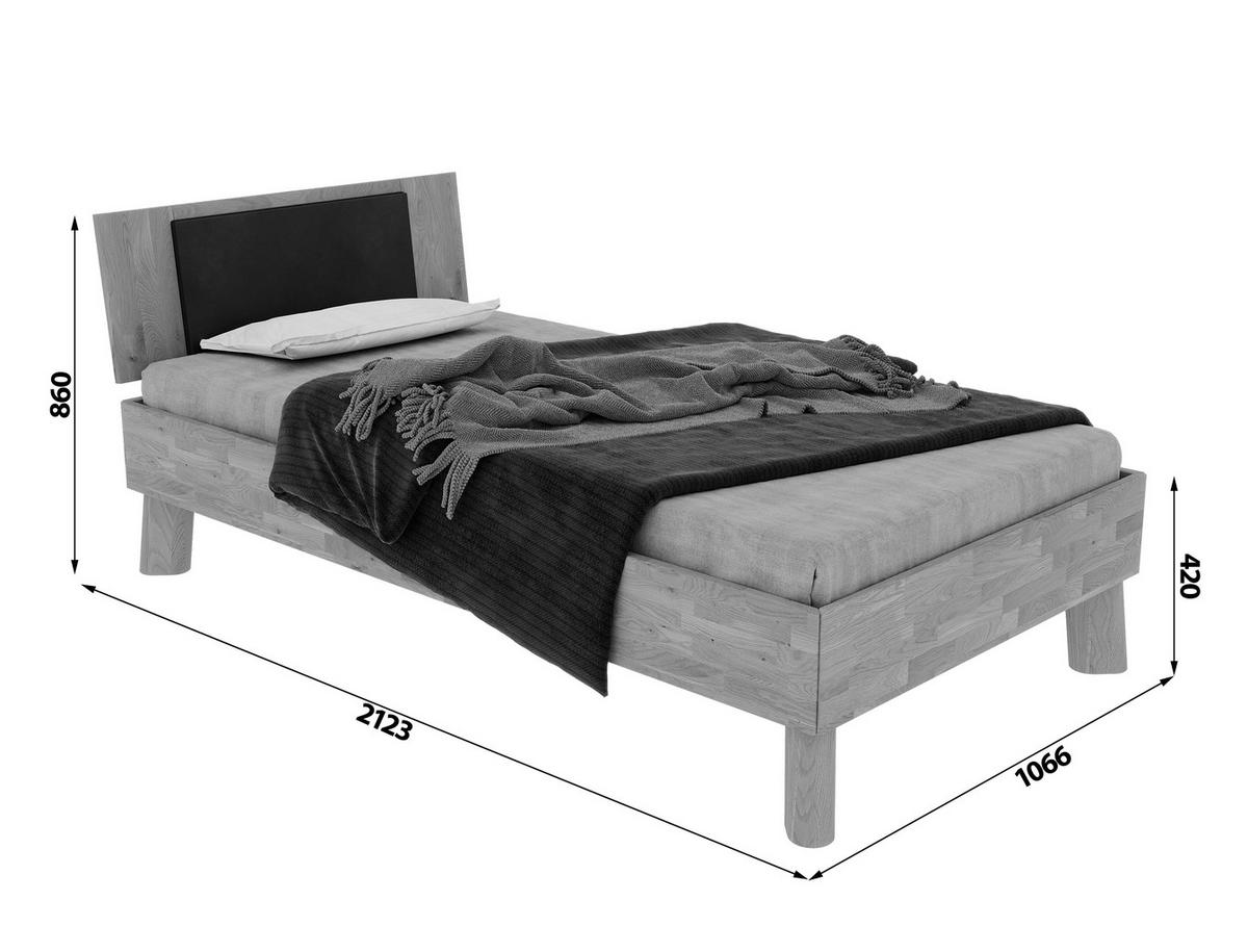 BETT - Wildeiche/Naturfarben, MODERN, Holz (100/200cm) - MID.YOU