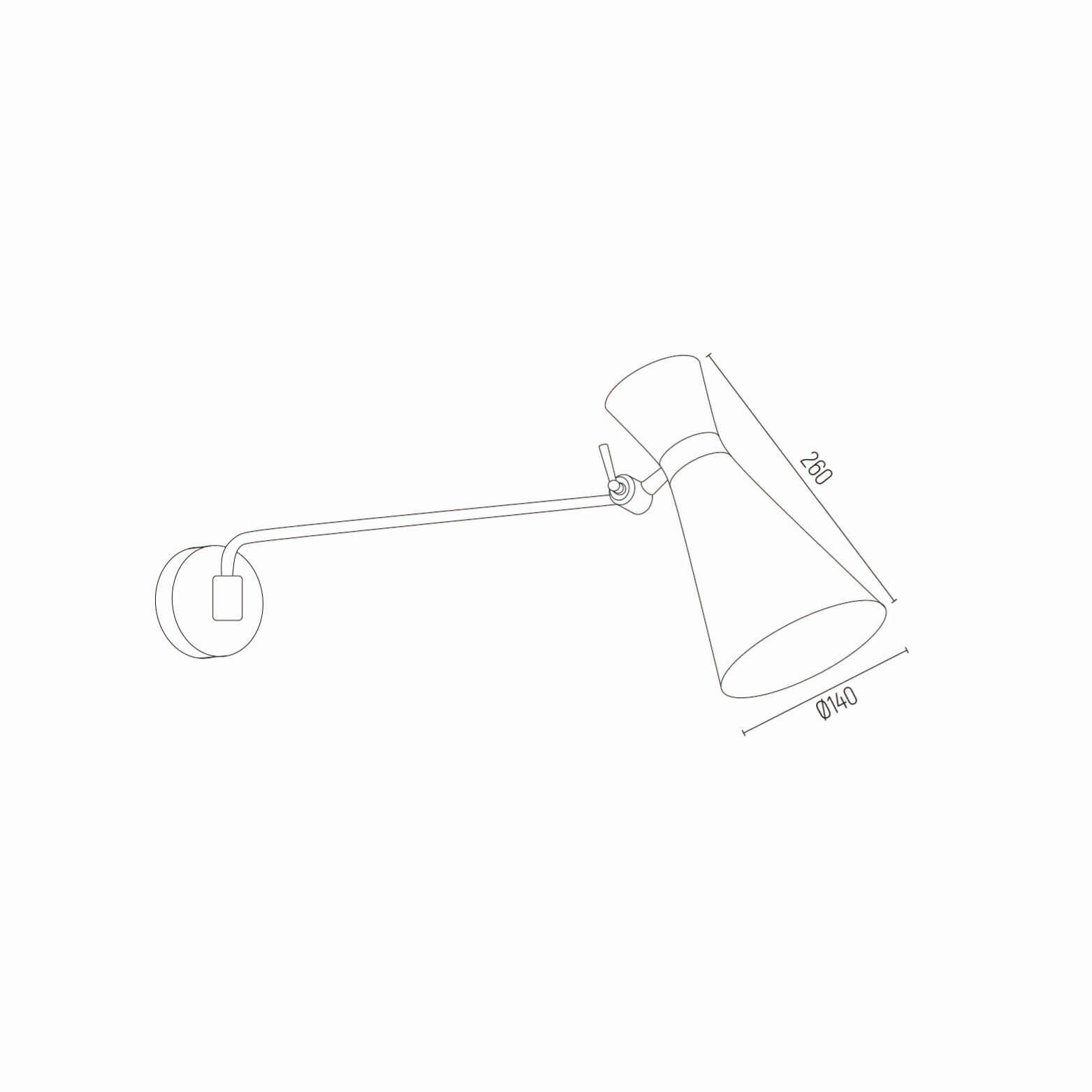 WANDLEUCHTE 26/58/14 cm   - Chromfarben/Schwarz, Basics, Metall (26/58/14cm)