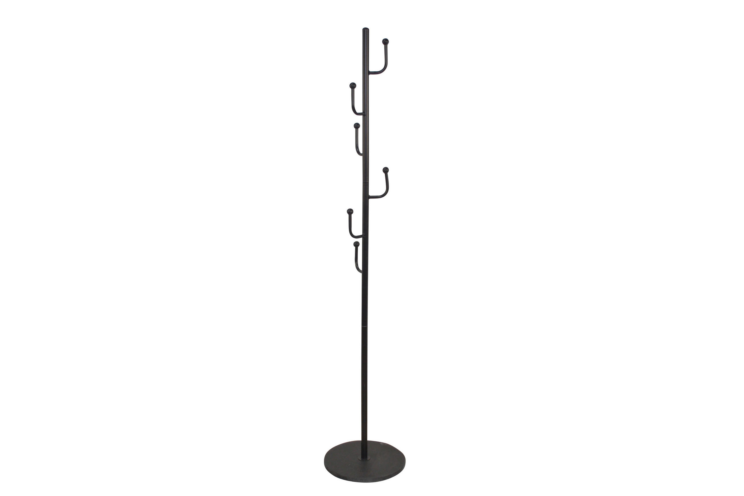 GARDEROBENSTÄNDER in Schwarz   - Schwarz, Design, Stein/Metall (35/35/170cm) - MID.YOU
