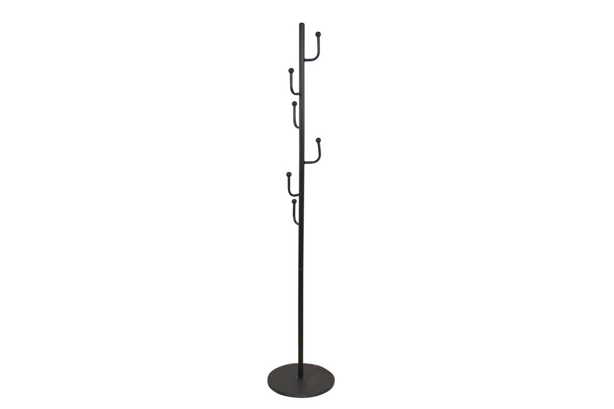 KLEIDERSTÄNDER in Schwarz, Gelb   - Gelb/Schwarz, Design, Stein/Metall (35/35/170cm) - MID.YOU
