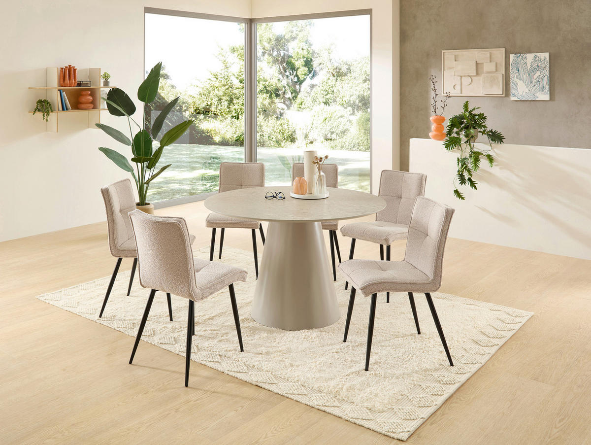 ESSTISCH in Holzwerkstoff 120/120/75 cm  - Grau, MODERN, Holzwerkstoff (120/120/75cm) - Livetastic