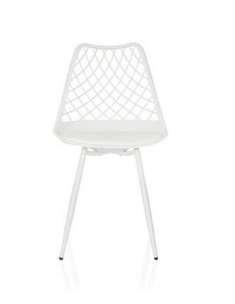 UTESTOL i plast vit  - vit, Modern, metall/plast (48/83/57cm) - MID.YOU