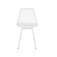 GARTENSTUHL Weiß  - Weiß, MODERN, Kunststoff/Metall (48/83/57cm) - MID.YOU
