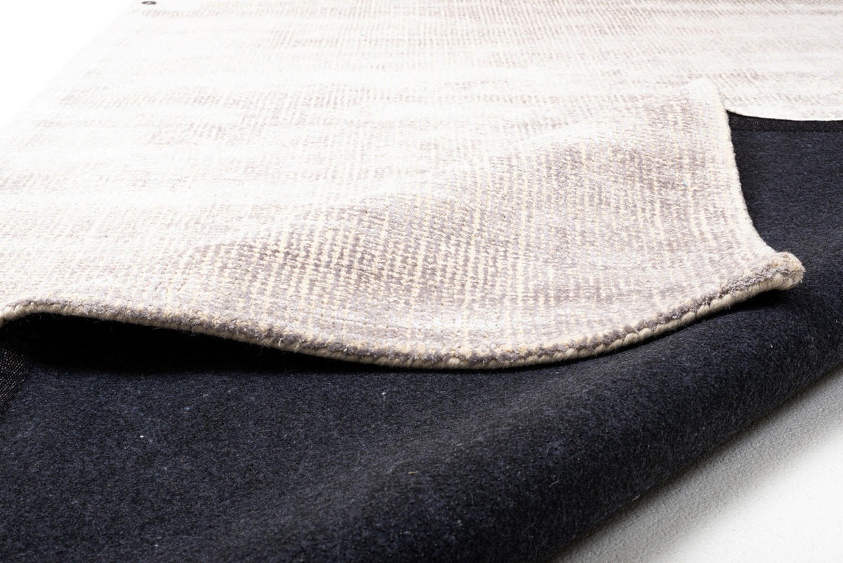 HANDWEBTEPPICH Wohnzimmer 65/135 cm Beige rechteckig  - Beige, Basics, Textil (65/135cm) - Tom Tailor