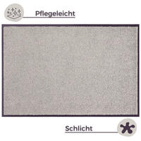 SCHMUTZFANGMATTE  40/60 cm  Hellgrau  - Hellgrau, Basics, Kunststoff/Textil (40/60cm)