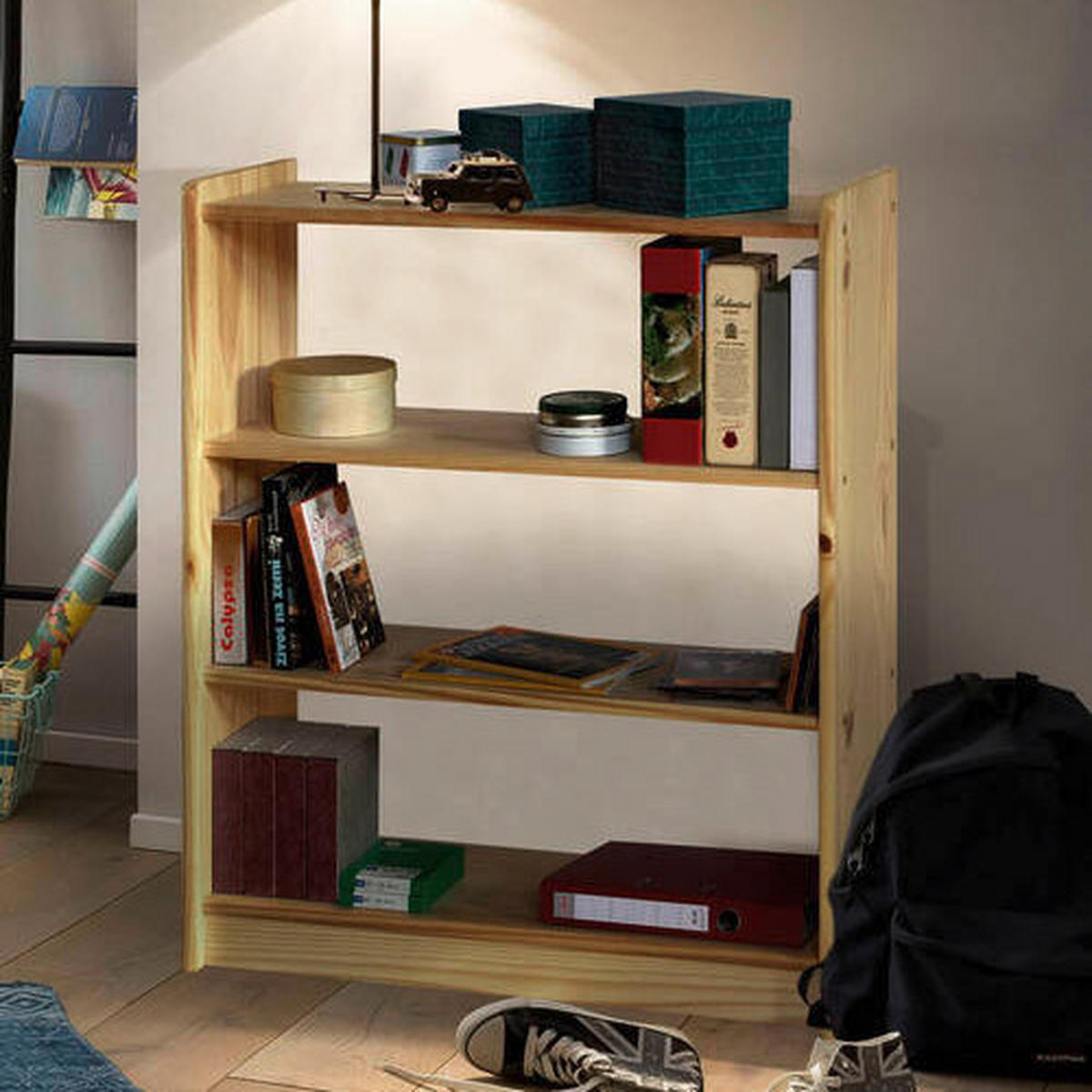 STANDREGAL  80/100/30 cm Naturfarben  - Naturfarben, Natur, Holz (80/100/30cm) - Livetastic