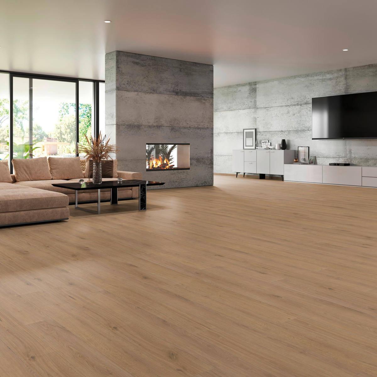VINYLBODEN Elito Trend Eiche Champagne 100005701  per  m² - Design, Holz (220/21,6/1cm) - Tilo