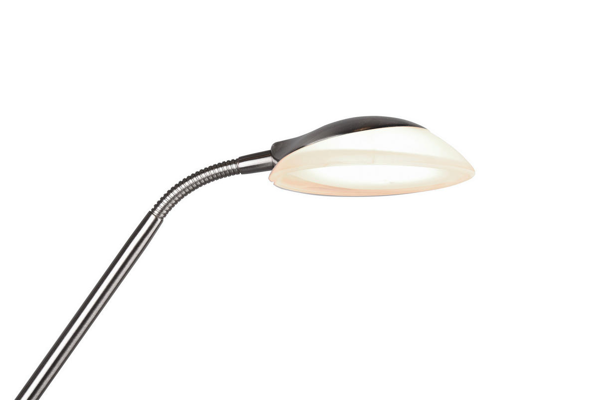 LED-STEHLEUCHTE 32,5/180 cm    - Weiß/Nickelfarben, Basics, Glas/Metall (32,5/180cm)