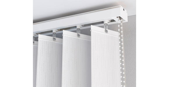VERTIKALSCHIENE 200 cm - Weiß, Basics, Kunststoff (200cm) - Homeware