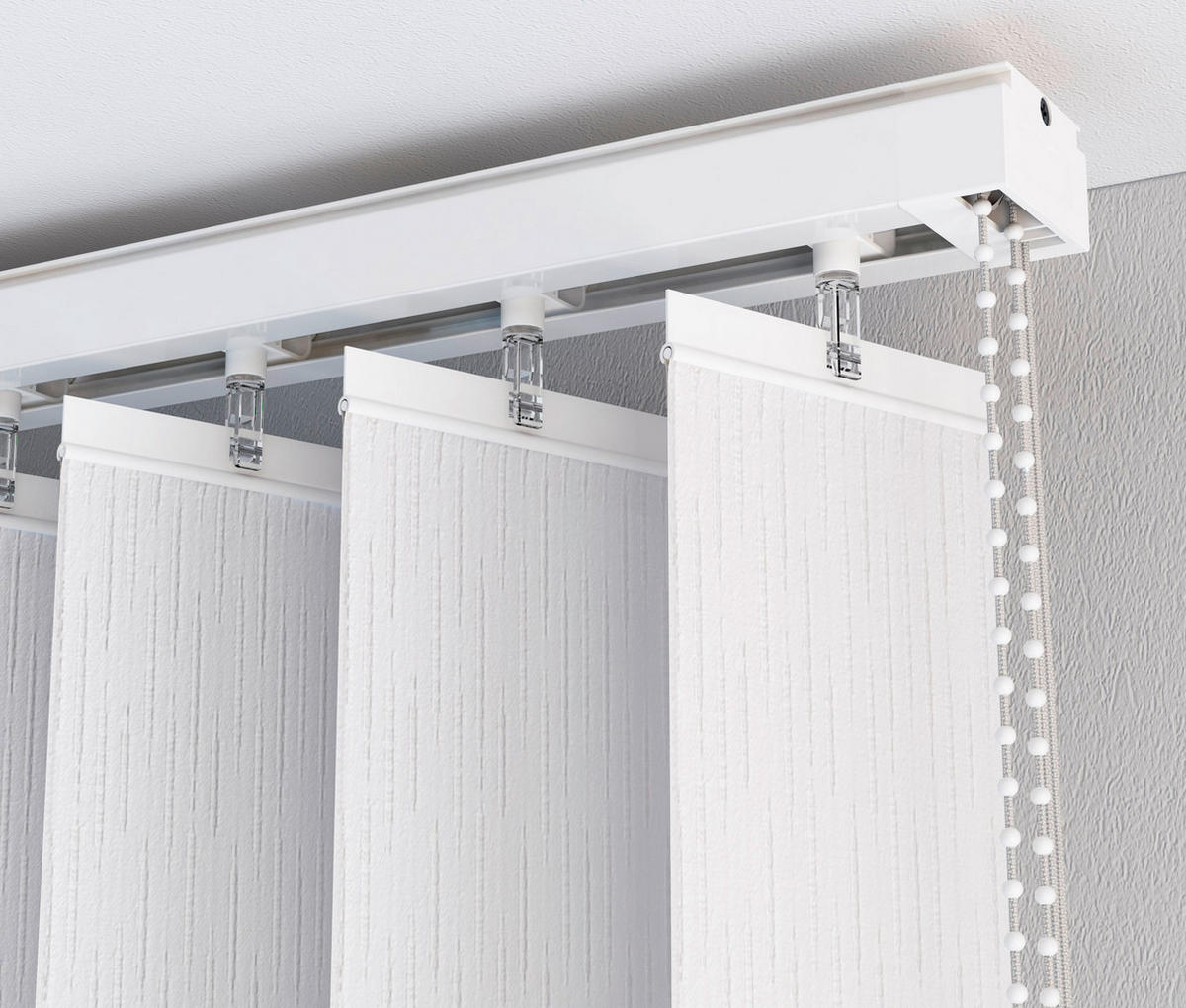 VERTIKALLAMELLEN  - Weiß, Basics, Textil (12,7/250cm) - Homeware