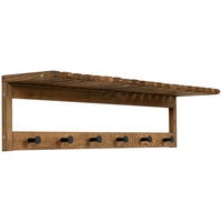 Cuier Cu Montare Pe Perete - culoare lemn stejar, Natur, lemn/metal (80/20/20cm) - Linea Natura