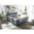 BOXSPRINGBETT 180/200 cm in Blau, Silberfarben - Blau/Silberfarben, Basics, Holzwerkstoff/Kunststoff (180/200cm) - Carryhome BOXSPRINGBETT 180/200 cm in Blau, Silberfarben - Blau/Silberfarben, Basics, Holzwerkstoff/Kunststoff (180/200cm) - Carryhome