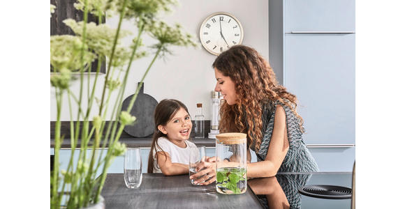 EINBAUKÜCHE   - Pastellblau, Design, Holzwerkstoff - Xora