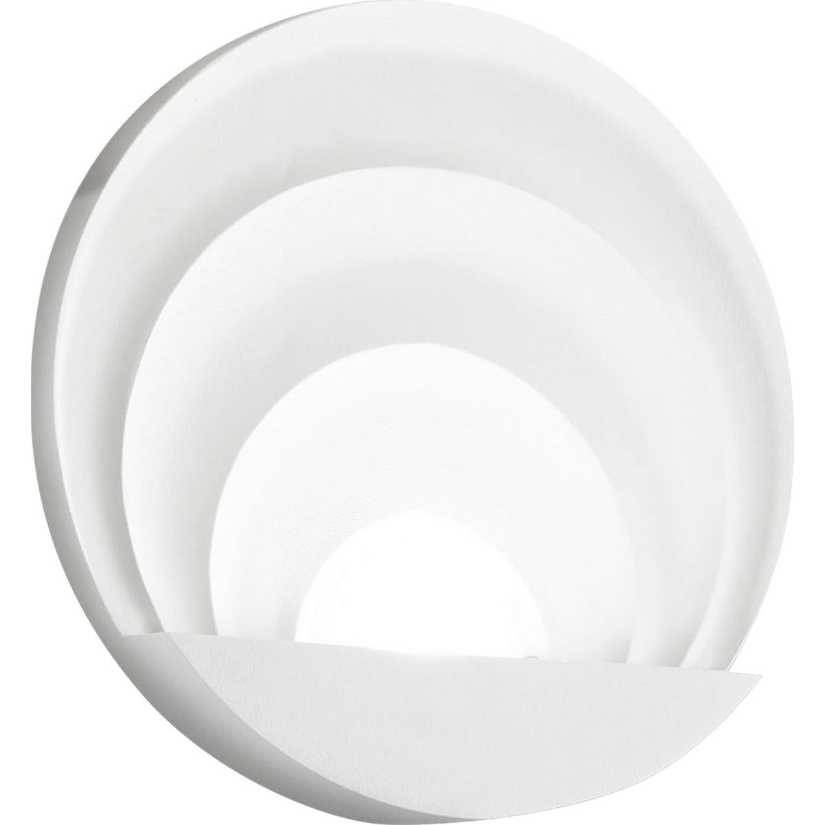 LED-WANDLEUCHTE Sunrise 26/6,5 cm   - Weiß, Design, Metall (26/6,5cm) - Fabas Luce