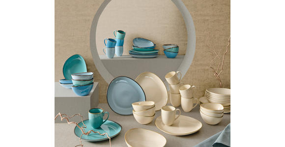 KOMBISERVICE Beige AQUA SABBIA 24-teilig 6 Personen  - Beige, Trend, Keramik - Novel