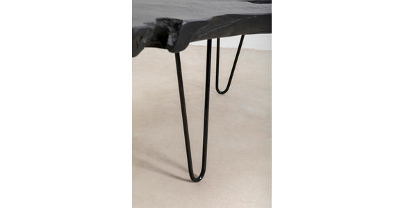 COUCHTISCH in Holz, Metall 100/40/40 cm - Schwarz, Design, Holz/Metall (100/40/40cm) - Ambia Home