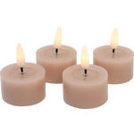 TEELICHT MIT LED  - Hellrosa, LIFESTYLE, Kunststoff/Paraffin (4,5/2,5cm) - Ambia Home