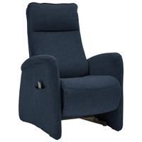 FERNSEHSESSEL in Chenille Blau  - Blau, Konventionell, Textil (79/114/87-176cm) - Valdera