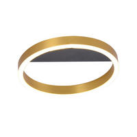 LED PLAFONJERA Thric  - zlatna/crna, Dizajnerski, metal (40/3,5cm)