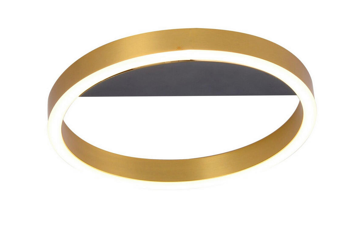 LED PLAFONJERA Thric  - zlatna/crna, Dizajnerski, metal (40/3,5cm)