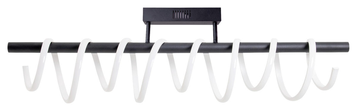 DECKENLEUCHTE Belleza 100/27 cm   - Schwarz/Weiß, Design, Kunststoff/Metall (100/27cm) - Näve