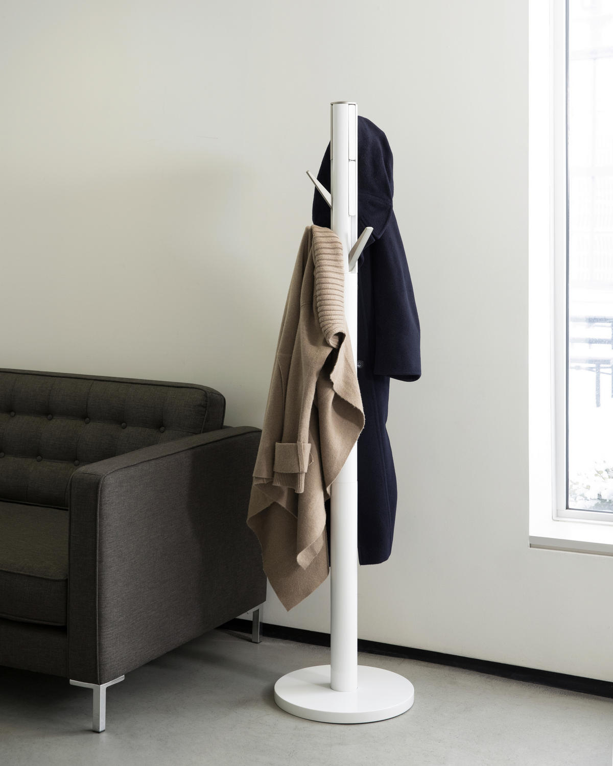 KLEIDERSTÄNDER in Weiß 40/168/40 cm   - Weiß, Basics, Holz (40/168/40cm) - Umbra