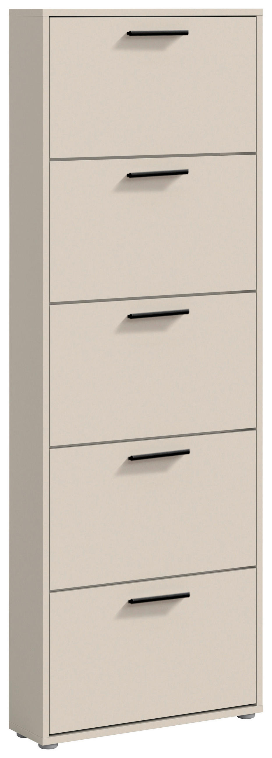 BILLENŐS CIPŐSSZEKRÉNY 59/169/17 cm  - kasmírszínű/fekete, Design, műanyag/faalapú anyag (59/169/17cm) - Carryhome