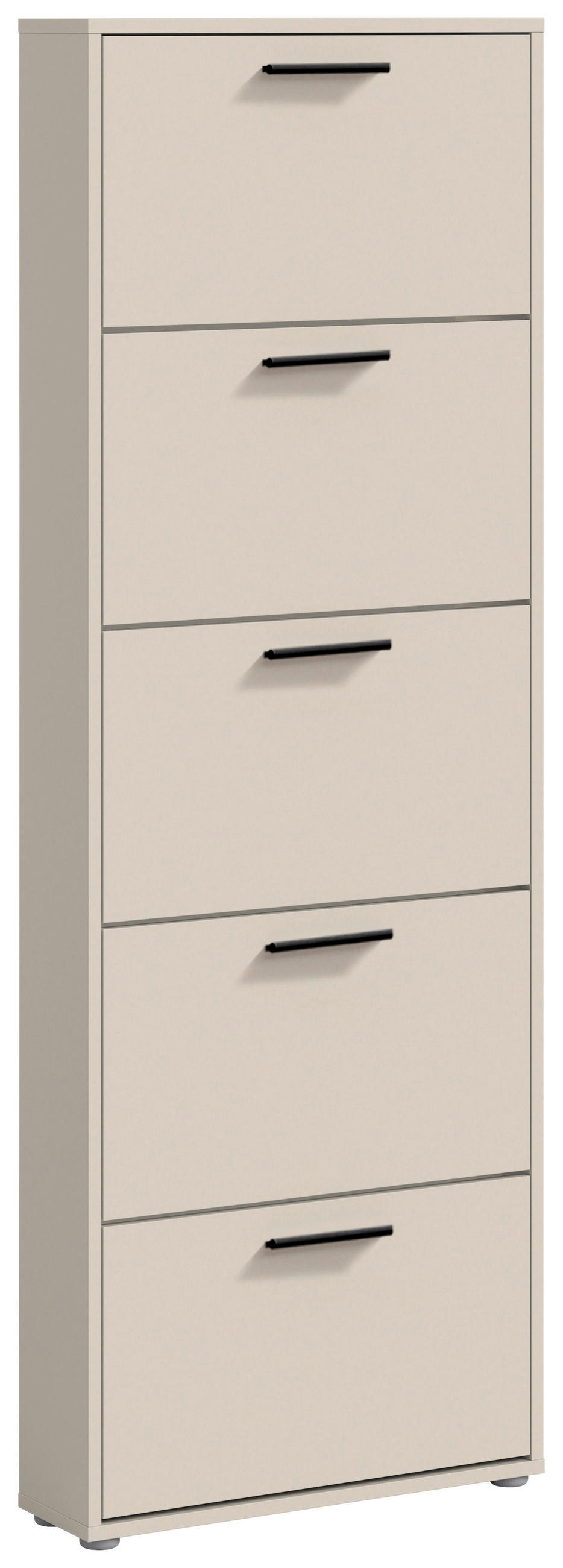 BILLENŐS CIPŐSSZEKRÉNY 59/169/17 cm  - kasmírszínű/fekete, Design, műanyag/faalapú anyag (59/169/17cm) - Carryhome