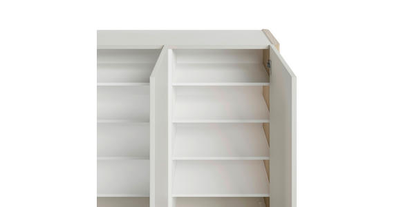HÄNGESCHUHSCHRANK 141/85/35 cm  - Eiche Bianco/Greige, Design, Holzwerkstoff (141/85/35cm) - Voleo