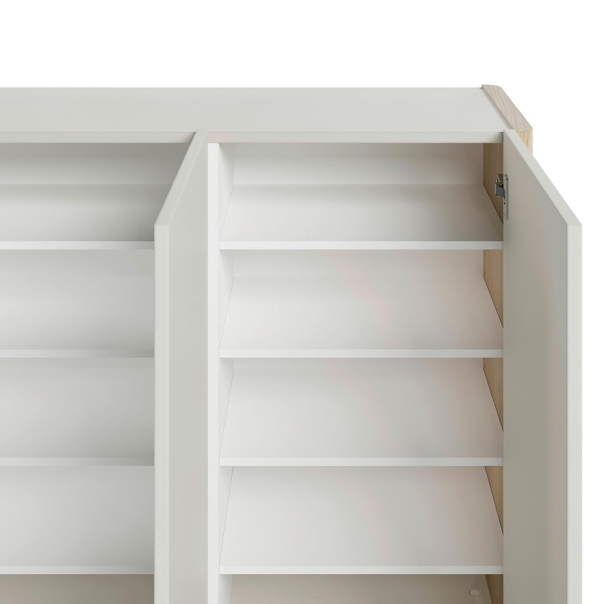 HÄNGESCHUHSCHRANK 141/85/35 cm  - Eiche Bianco/Greige, Design, Holzwerkstoff (141/85/35cm) - Voleo