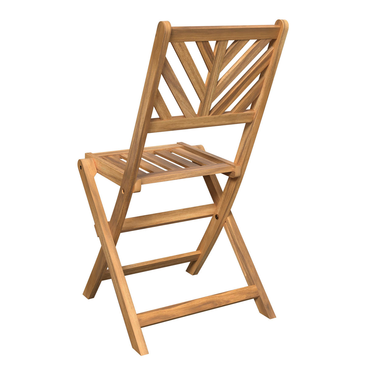 BALKONSET   - Akaziefarben, MODERN, Holz (57/57/74cm) - Ambia Garden