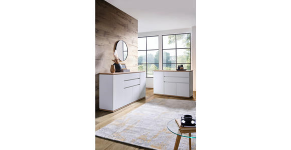 SIDEBOARD in 139/93/42 cm - Schwarz/Weiß, MODERN, Holzwerkstoff/Kunststoff (139/93/42cm) - Xora