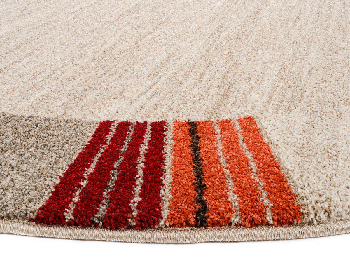 WEBTEPPICH 120 cm Palazzo Lobo Dunkelbraun, Beige  - Dunkelbraun/Beige, KONVENTIONELL, Textil (120cm) - Novel